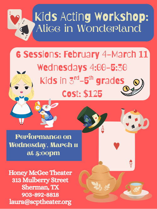 Red and Pink Ace Card Illustration Lucky Girl Syndrome Poster